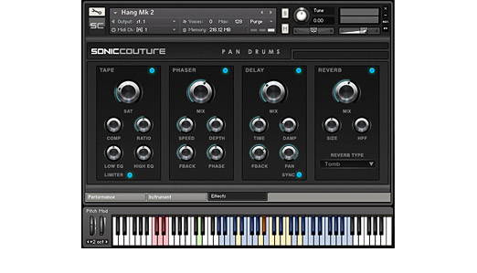 Pan Drums : Effects Panel