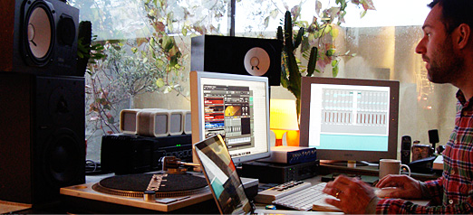 Liam Howe in his studio, London 2010