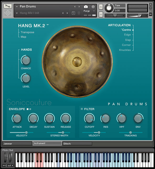 Pan Drums, Hang and Halo Drum virtual instrument for Kontakt Player