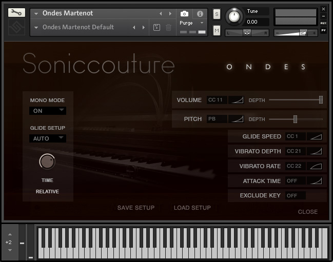 The Ondes Instrument - Control Setup